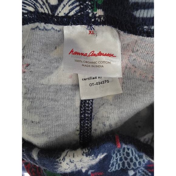 Hanna Anderson Christmas Tree Pajama Pants XL Womens Cuffed Holiday Sleepwear - Picture 5 of 5